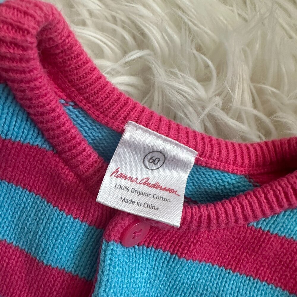 Hanna Andersson striped cardigan size 60 (3-6 months) // 3428 - Picture 3 of 3